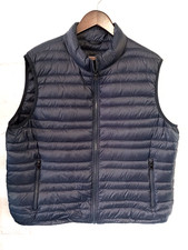 M&S midnight navy blue down Gilet/bodywarmer XXL/47"-49"chest