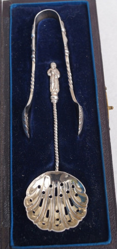 Antique silver sugar - antique,