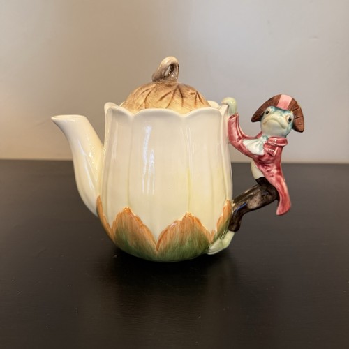 Vintage tallin majolica frog - tallin,