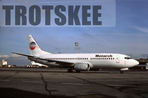 35mm slide monarch - monarch, airlines