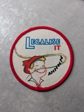 Vintage 80's Bisto Rude Novelty Humour Embroidered Sew On Patch