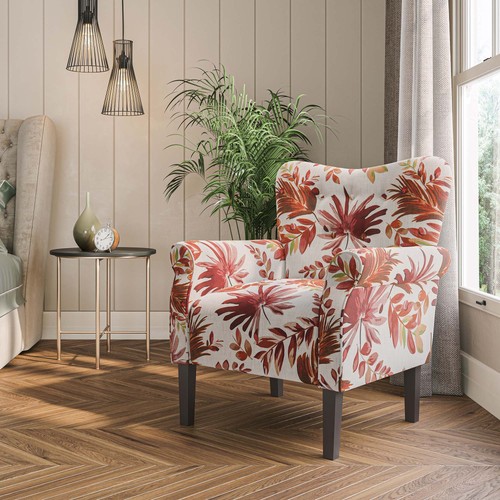Button back armchair accent - back,