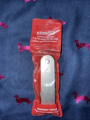 Kennedy tools radius gauge 5 - kennedy, 7.5