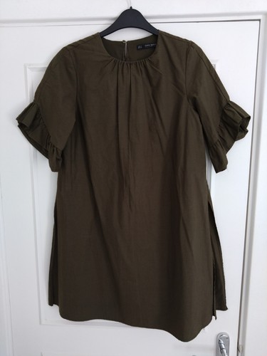 Zara olive green ruffle - olive,