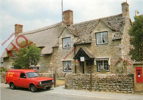 Picture postcard wytham post - postcard-, wytham,