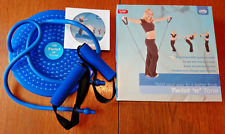 JML Twist & Tone Twisting Board with Resistance Bands Tubes + Fitness DVD
