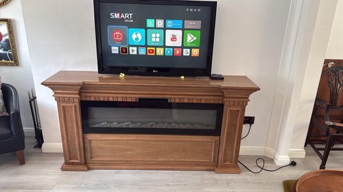 Electric fireplace with - electric,