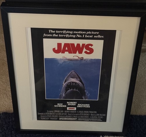 Jaws movie poster reproduction - jaws,