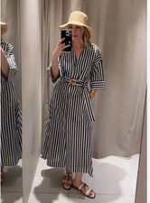 Zara Women's Striped Linen