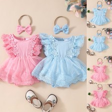 Newborn Baby Girls Lace Ruffle
