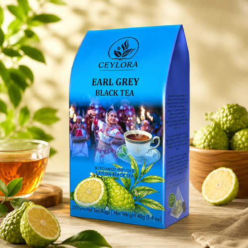 Ceylora earl grey black tea - ceylora,