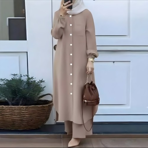 Women casual abaya long - casual,