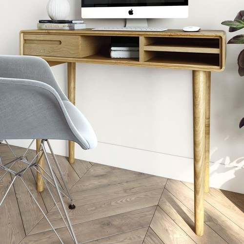 Solid oak small desk - solid,