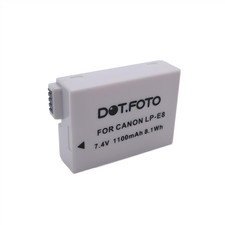 LP-E8 1100mAh Battery for Canon EOS 550D, 600D, 650D, 700D - UK STOCK