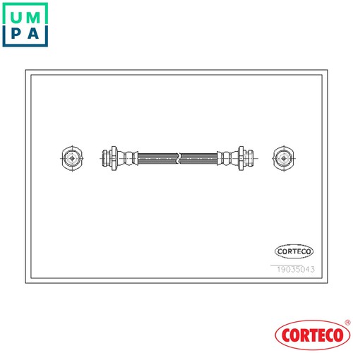 Brake hose 19035043 - hose,