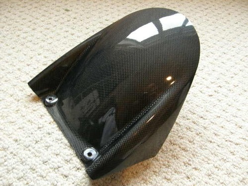 Carbon fibre rear hugger - rear,