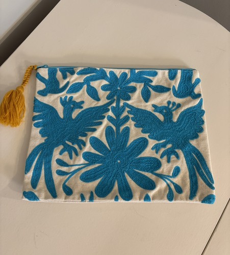Flora fauna canvas blue - fauna,
