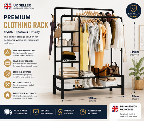 Heavy duty clothes rail - duty,