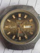 Ricoh Automatic 21 Jewels Shockproof Mens Watch Used It's A Need Service
