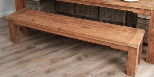 Reclaimed teak indoor - teak, backless