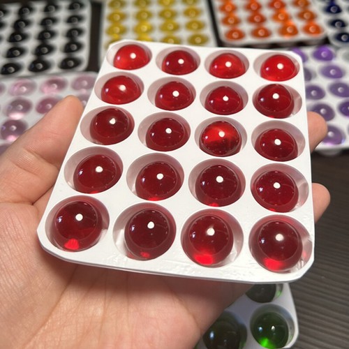 5mm clear red glass - x,