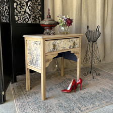 Solid Oak Console Table Toile