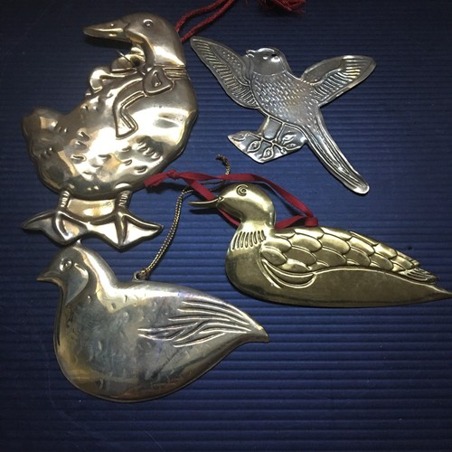 Vintage brass birds - vintage,
