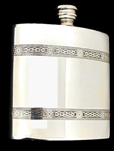 Pewter hip flask - flask, 4oz,