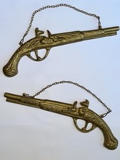 Brass decorative gun set