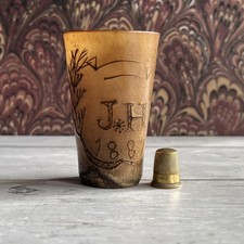 Antique Scrimshaw Carved Cow