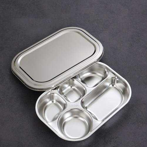 Stainless steel divided dinner - stainless,