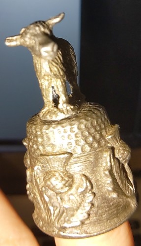 Pewter thimble highland - thimble, coo