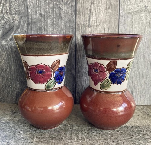 Pair stone age glazed hand - pair,