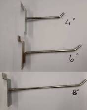 Slat Wall Hooks, Pegs, Prongs Shop Display Fitting Used 4" 6" 8" 10"