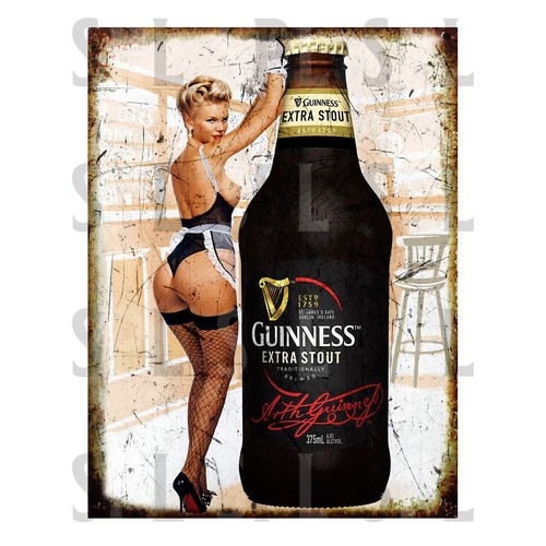 Guinness bottle pin metal - up,