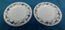 Royal Doulton Burgundy 2 x Tea Plates -6 1/2 inch