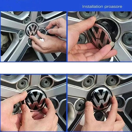4pcs wheel centre caps - vw, 55