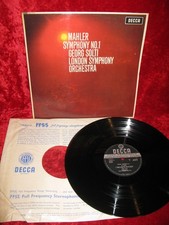 1964 UK NM SXL 6113 ED1 WBG STEREO Mahler*, Georg Solti, London Symphony Orchest