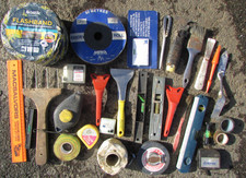 Job Lot of Decorators Painters Scrapers Flashband etc Decorating Tools