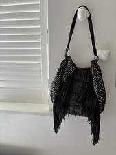 Shoulder Bag Women Black Calf