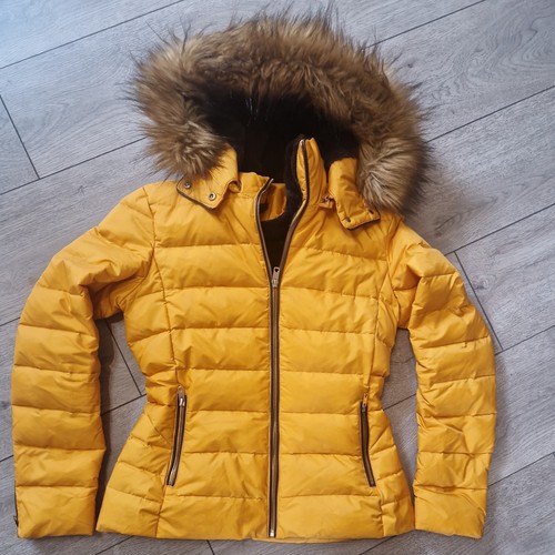 Zara yellow puffer jacket size - zara,