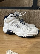 Vintage 1997 Reebok DMX  Allen Iverson Basketball Shoes White/Navy UK 6