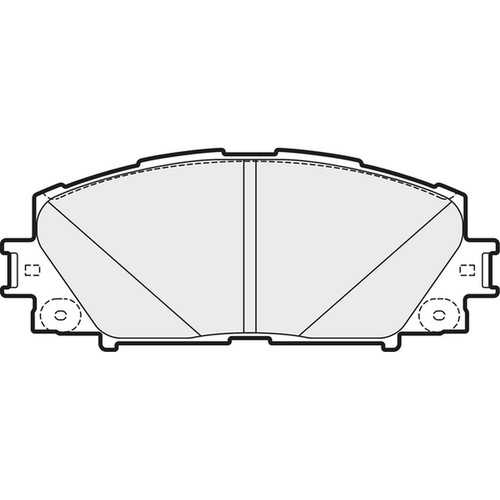 Brake pads set - pads, for