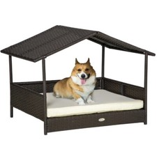 Wicker Dog House Rattan Pet