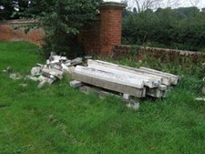 Photo 6x4 Pile Of Kerbstones