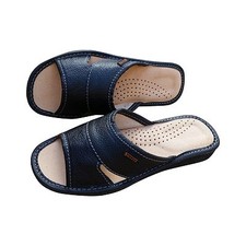 Women's Leather Slippers Slip