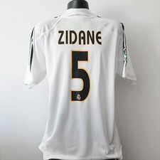 ZIDANE 5 Real Madrid Shirt - Medium - 2004/2005 - Adidas Home 