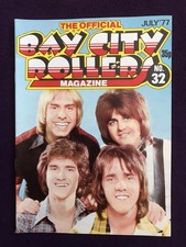 THE OFFICIAL BAY CITY ROLLERS MAGAZINE - No.32 July 1977 LIKE NEW CONDITION
