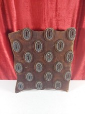Vintage French Wood And Metal Printing Block Stamp For Fabric
