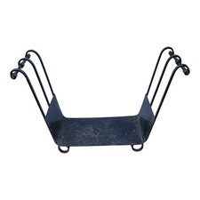 Giant Banquet Hall Wrought Iron Log Holder Cradle Basket 100 x 38 x 62cm